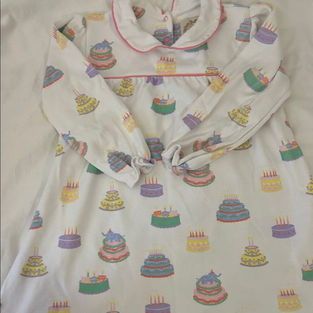 Colorful Beaufort Bonnet Cake Print Dress